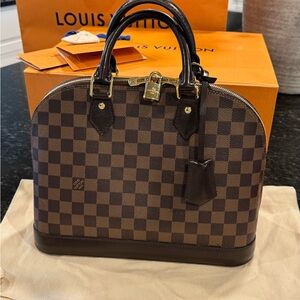 Louis Vuitton Brown Damier Alma PM  Bag